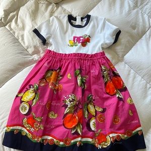 Girls Dolce and Gabbana dress
